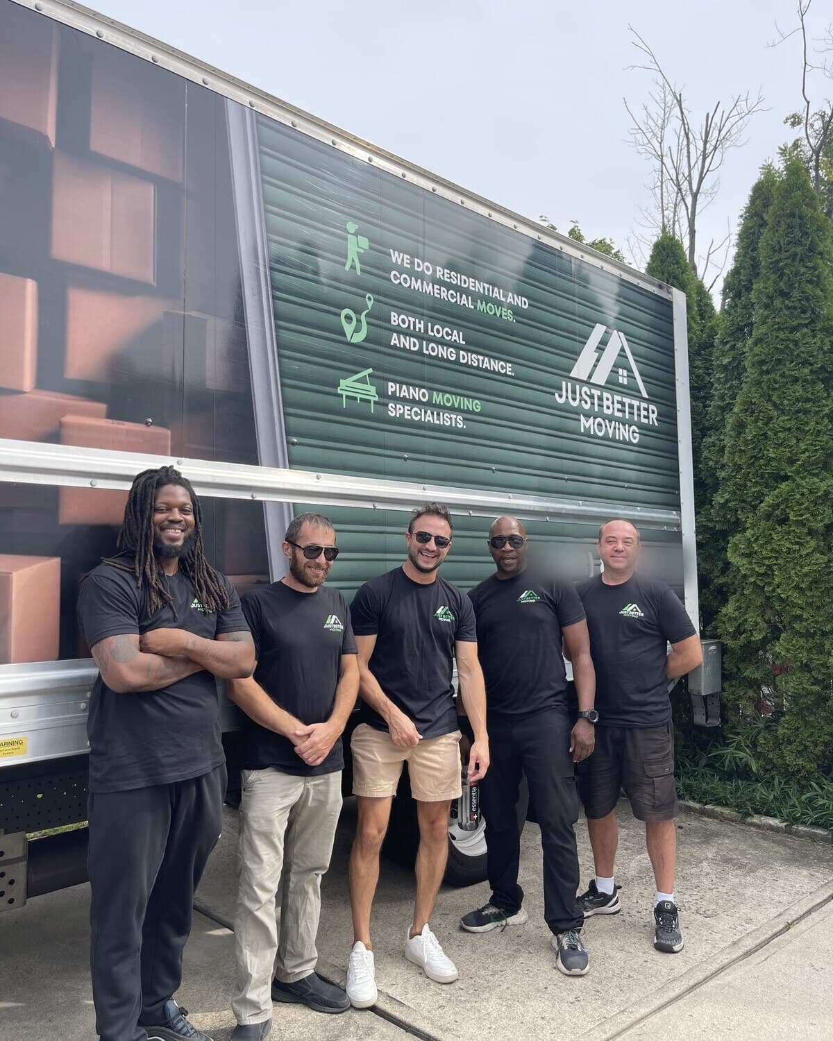 Just Better Moving crew on the job in Parsippany, NJ